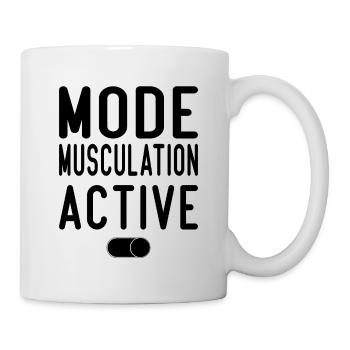 Mode Musculation Activé | Idée Cadeau - Mug blanc - blanc - Droite