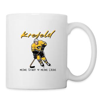 Krefeld - Meine Stadt Meine Liebe Eishockey - Tasse - Weiß - Rechts