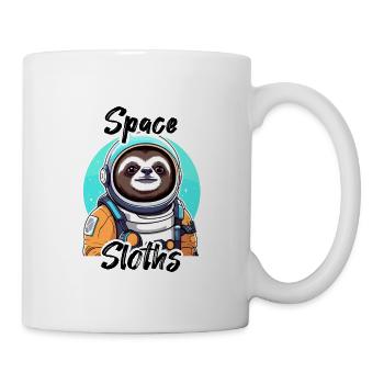 Space Sloths - Faultier Astronaut - Tasse - Weiß - Rechts