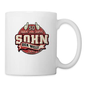 So sieht der beste Sohn der Welt aus - Tasse - Weiß - Rechts