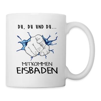 Eisbaden Winterbader-Motivation Eisbader - Tasse - Weiß - Rechts