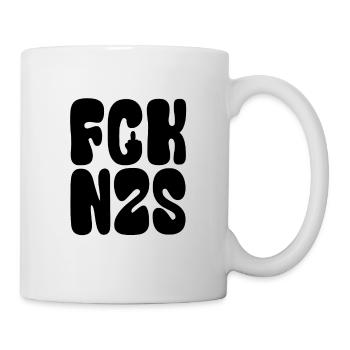 FCK NZS - Contre la droite - Plus jamais ça c’est maintenant - Mug blanc - blanc - Droite