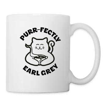 Purr-Fectly Earl grey - Mug - white - Right