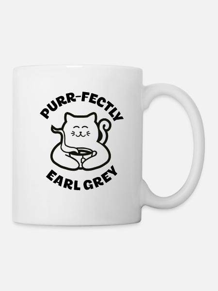 Schnurrlich Earl Grey - Tasse - Weiß