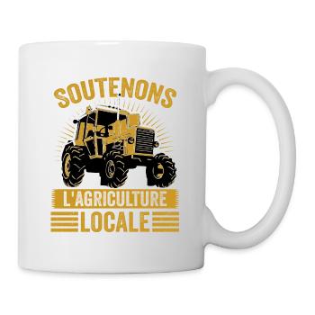 Unterstützen wir die lokale Landwirtschaft - Tasse - Weiß - Rechts