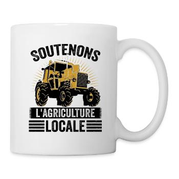 Unterstützen wir die lokale Landwirtschaft - Tasse - Weiß - Rechts