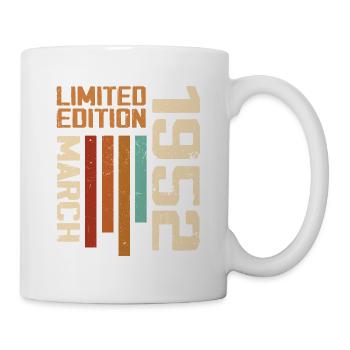 Mars 1952 Anniversaire 1952 Retro 1952 Mars - Mug blanc - blanc - Droite