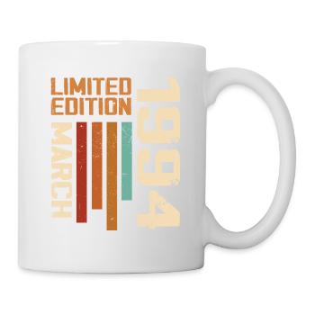 Mars 1994 Anniversaire 1994 Retro 1994 Mars - Mug blanc - blanc - Droite