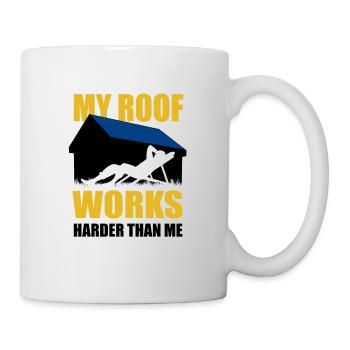 My roof works harder than me - Photovoltaic, Solar - Mug - white - Right
