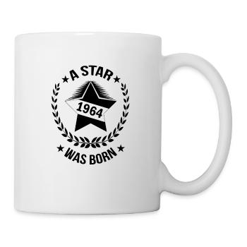 1964 Sterngeburt Geburtstag Star - Tasse - Weiß - Rechts