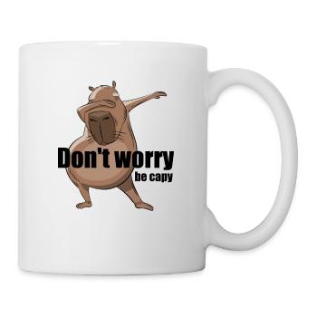 Don't worry be Capy - Capybara dabbing - Mug - white - Right