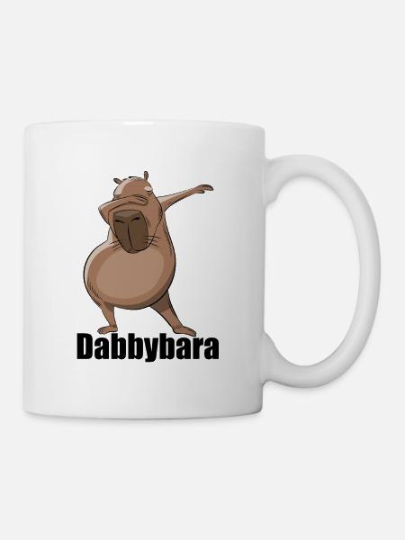 Dabbybara - Capybara dabbing - Tasse - Weiß