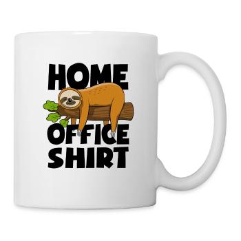 Paresseux - Chemise de bureau à domicile - Cadeau - Mug blanc - blanc - Droite