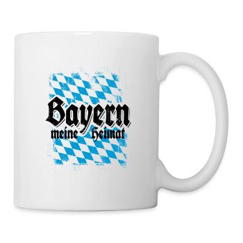 Servus - Gruß aus Bayern - meine Heimat - Tasse - Weiß - Rechts