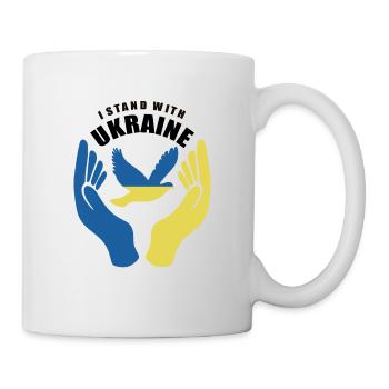 I Stand With Ukraine - Peace for Ukraine - Mug - white - Right