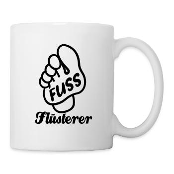 Fuß Flüsterer - Fußpflege - Füße - Spruch - Tasse - Weiß - Rechts
