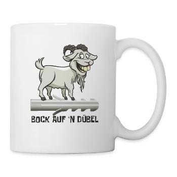 Bock auf 'n Dübel - Kiffen - Tasse - Weiß - Rechts