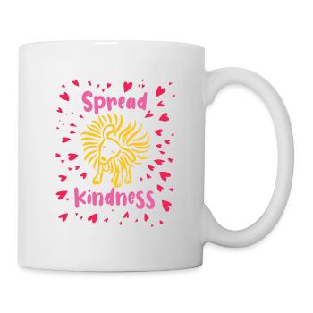 Spread Kindness - Dog Shakes - Hearts - Mug - white - Right