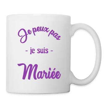 FUTURE MARIEE. EVJF. MARIEE. TEAM. TEAM MARIEE - Mug blanc - blanc - Droite