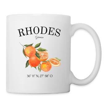 Rhodes - Grèce - Dodécanèse - Vacances - Voyages - Mug blanc - blanc - Droite