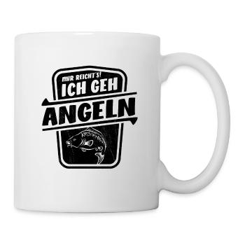 Mir reicht’s ich geh angeln - Tasse - Weiß - Rechts