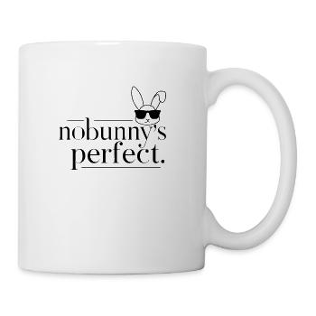 Hase "Nobunny is Perfect" Witzig - Tasse - Weiß - Rechts