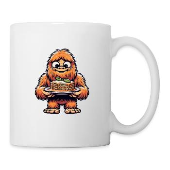 Bigfoot Sasquatch Lasagna Italian Food - Mug - white - Right