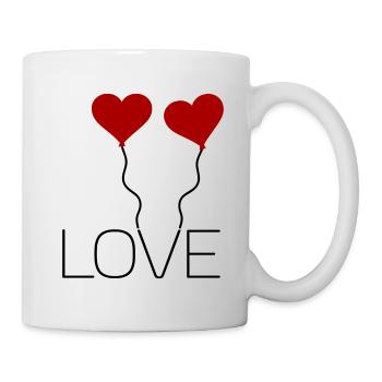 Love - Tasse - Weiß - Rechts