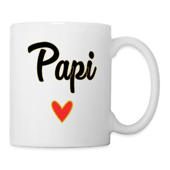 PAPY. FÊTE DES PÈRES. BONNE FÊTE PAPY. JE T'AIME. - Mug blanc - blanc - Droite