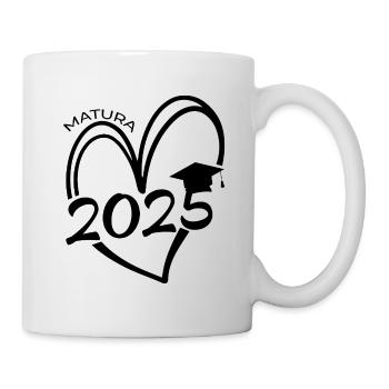 Matura Herz 2025 - Tasse - Weiß - Rechts