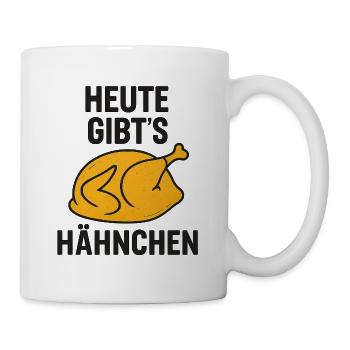 Heute_gibts_Hähnchen - Mug - white - Right