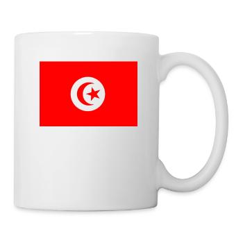 Drapeau Tunisie - Mug blanc - blanc - Droite
