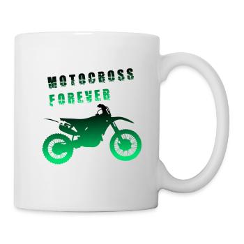 Motocross Forever / Motocross für immer - Tasse - Weiß - Rechts