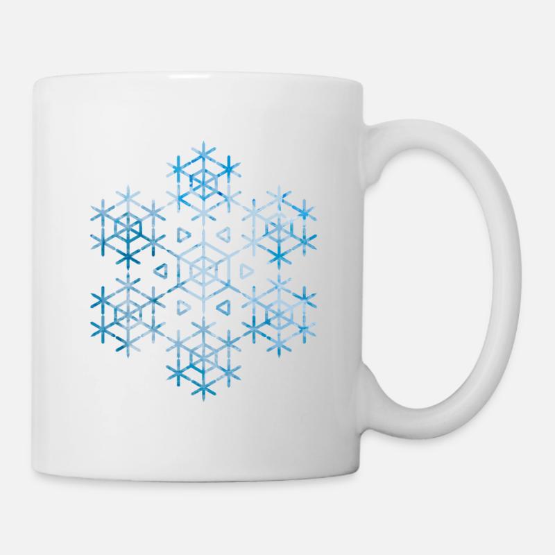 Schneeflocke - Tasse - Weiß