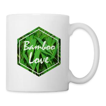 Bamboo Love Bambus Liebe - Tasse - Weiß - Rechts