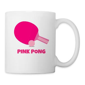 PONG ROSE - Mug blanc - blanc - Droite