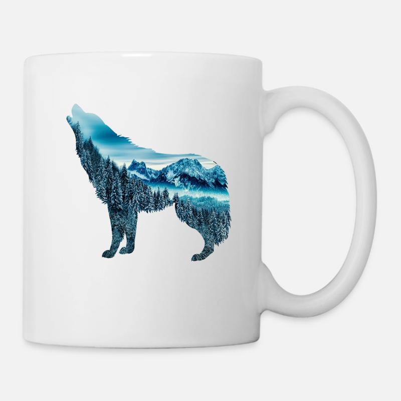 The wolf and the mountain - Mug - white