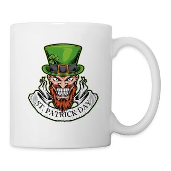 Sourire le jour de la Saint-Patrick - Mug blanc - blanc - Droite