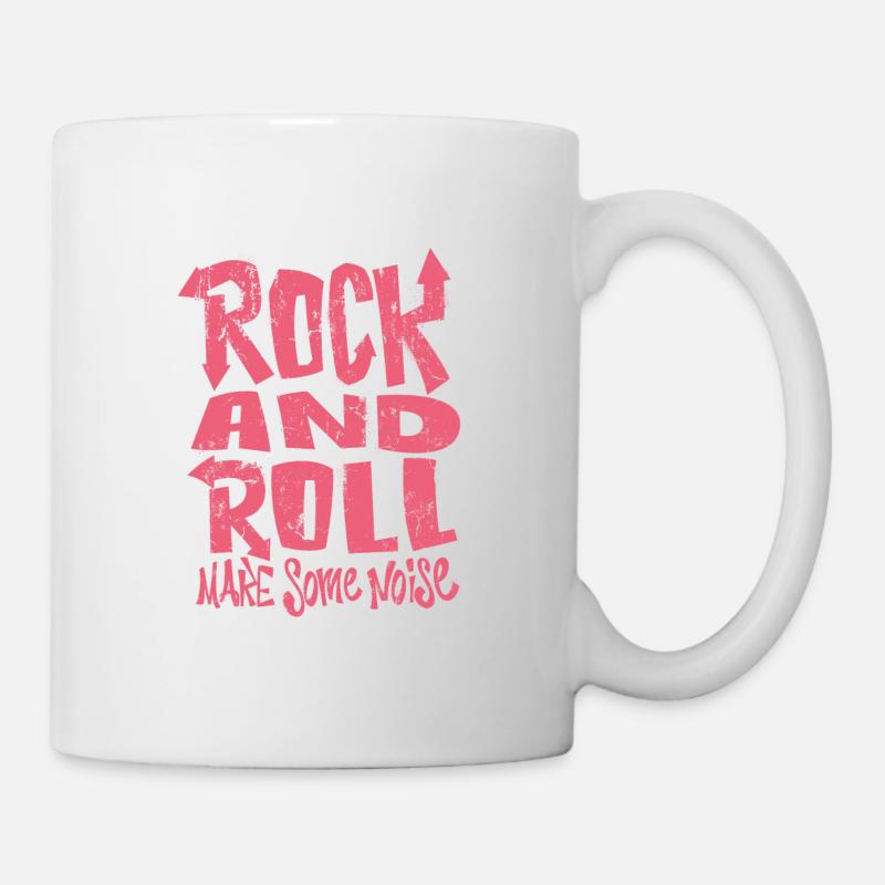 Rock and Roll - Tasse - Weiß