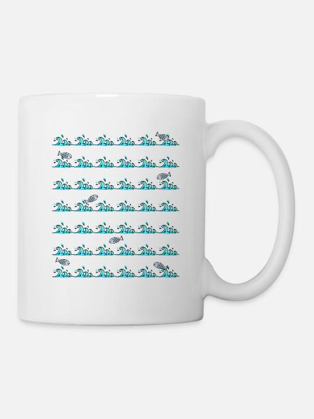 waves - Mug - white
