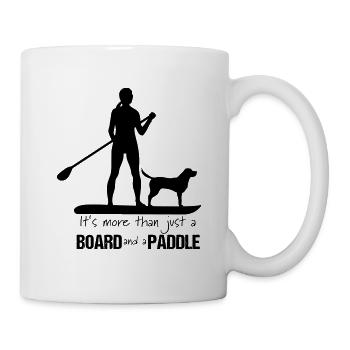 SUP chien femme stand up paddling lover gift - Mug blanc - blanc - Droite
