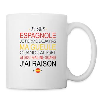Espagnole - Ma gueule - Mug blanc - blanc - Droite