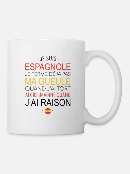 Espagnole - Ma gueule - Mug blanc - blanc