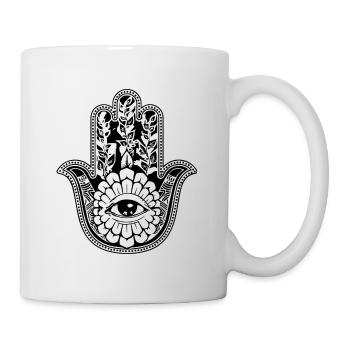 Fatima's hand design II - Mug - white - Right