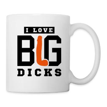 Ich liebe Penis - Tasse - Weiß - Rechts
