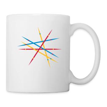Game made of wooden sticks Mikado - Mug - white - Right