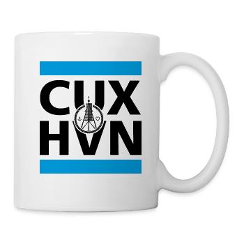 Cuxhaven boules de bricolage autocollant ancre coeur - Mug blanc - blanc - Droite