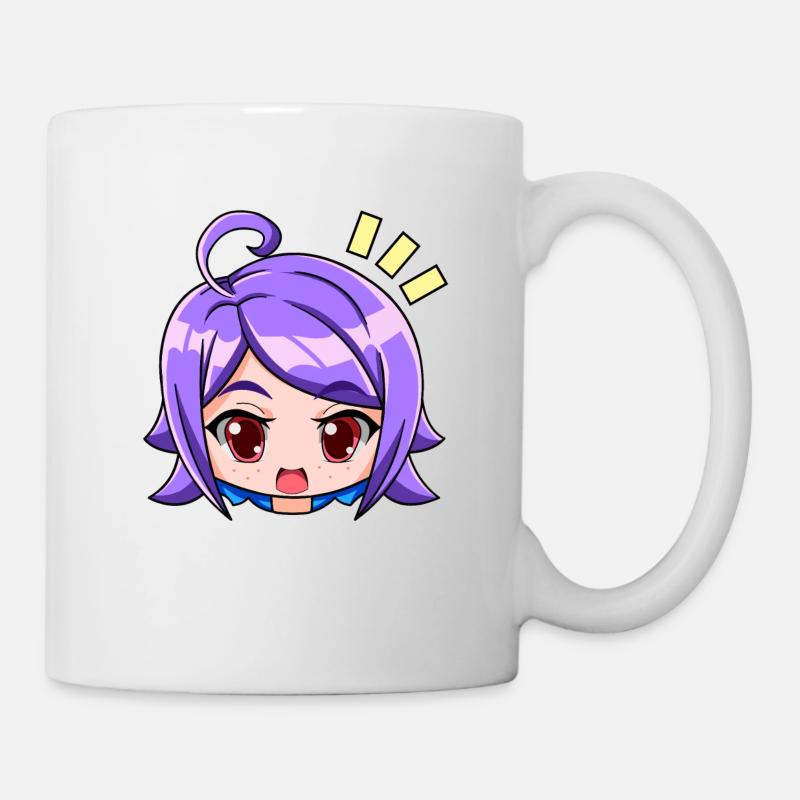expressions de fille - Mug blanc - blanc