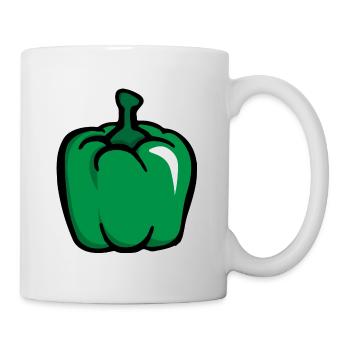 Green peppers green pepper paprica - Mug - white - Right