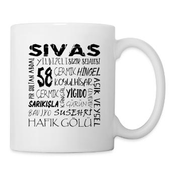 58 Sivas Sivasli - Tasse - Weiß - Rechts